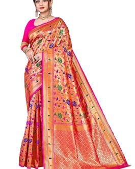 Paithani Silk Saree With Zari Work